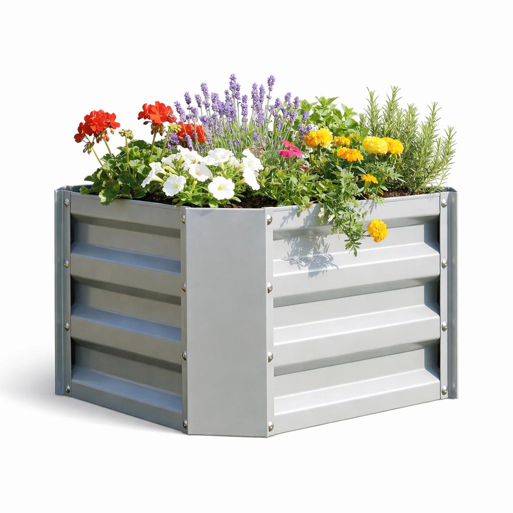 Hochbeet Vcm Beet "galdo M" - Silberfarben, Modern, Metall (50/30/40cm)