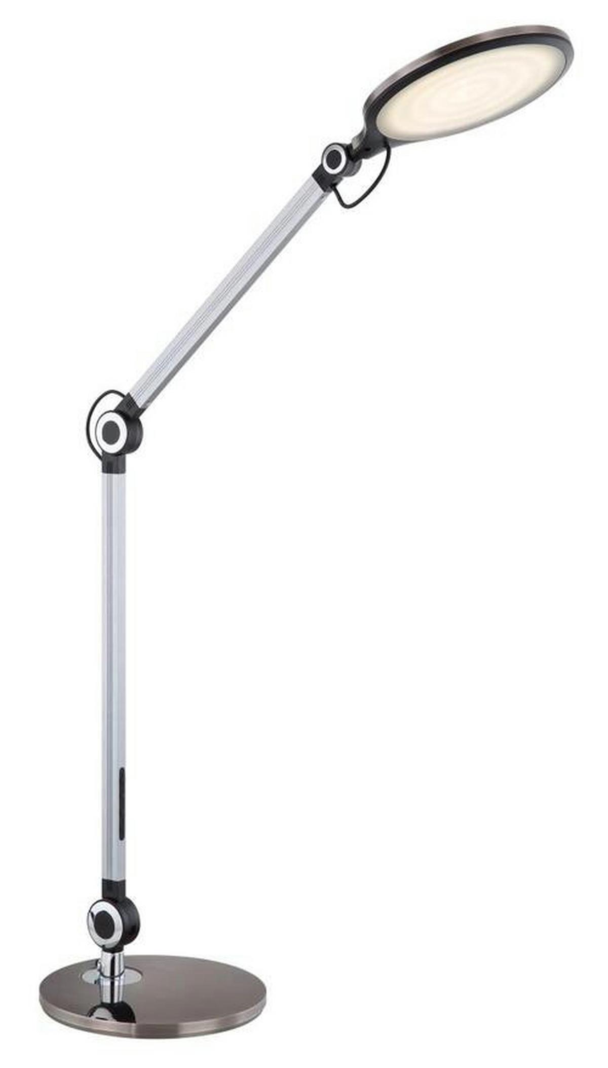 Namizna Led-svetilka Urias, S Sijalko - črna, Design, kovina/umetna masa (55,7/20/103,5cm) - Globo
