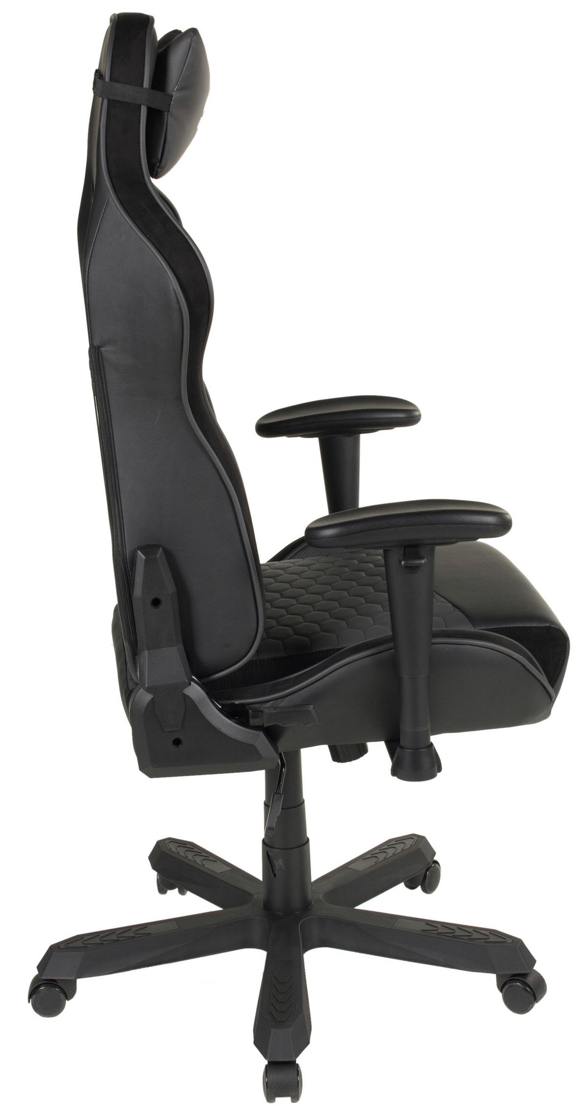 KRZESŁO GAMINGOWE GAME ROCKER G-30 LARGE - czarny, Design, tworzywo sztuczne/tkanina (72/128-138/72cm) - Novel