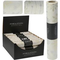 Dekoranyag Snowflakes - fehér, textil
