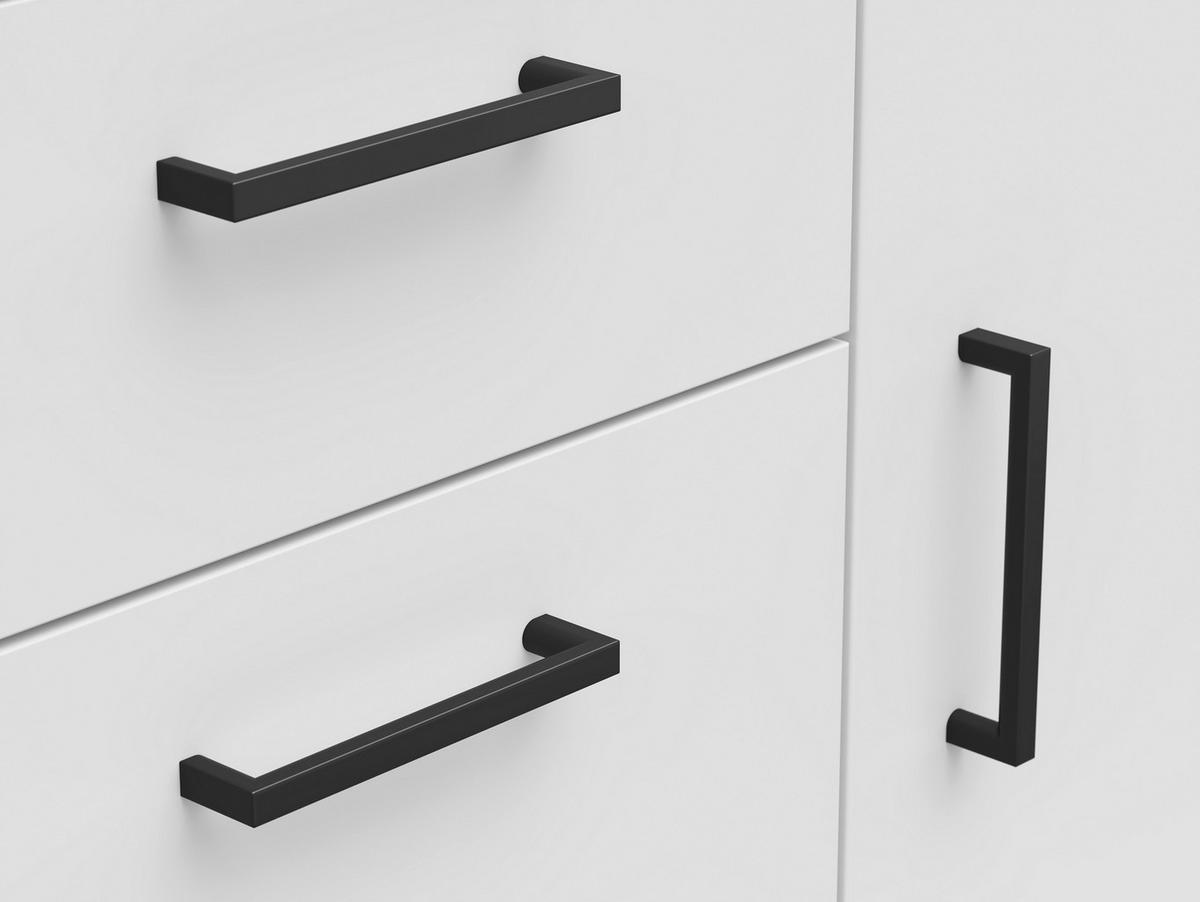 Kommode Multistauraum Weiss - Weiss/Anthrazit, Modern, Holzwerkstoff/Kunststoff (80/83/52cm) - Premium Living