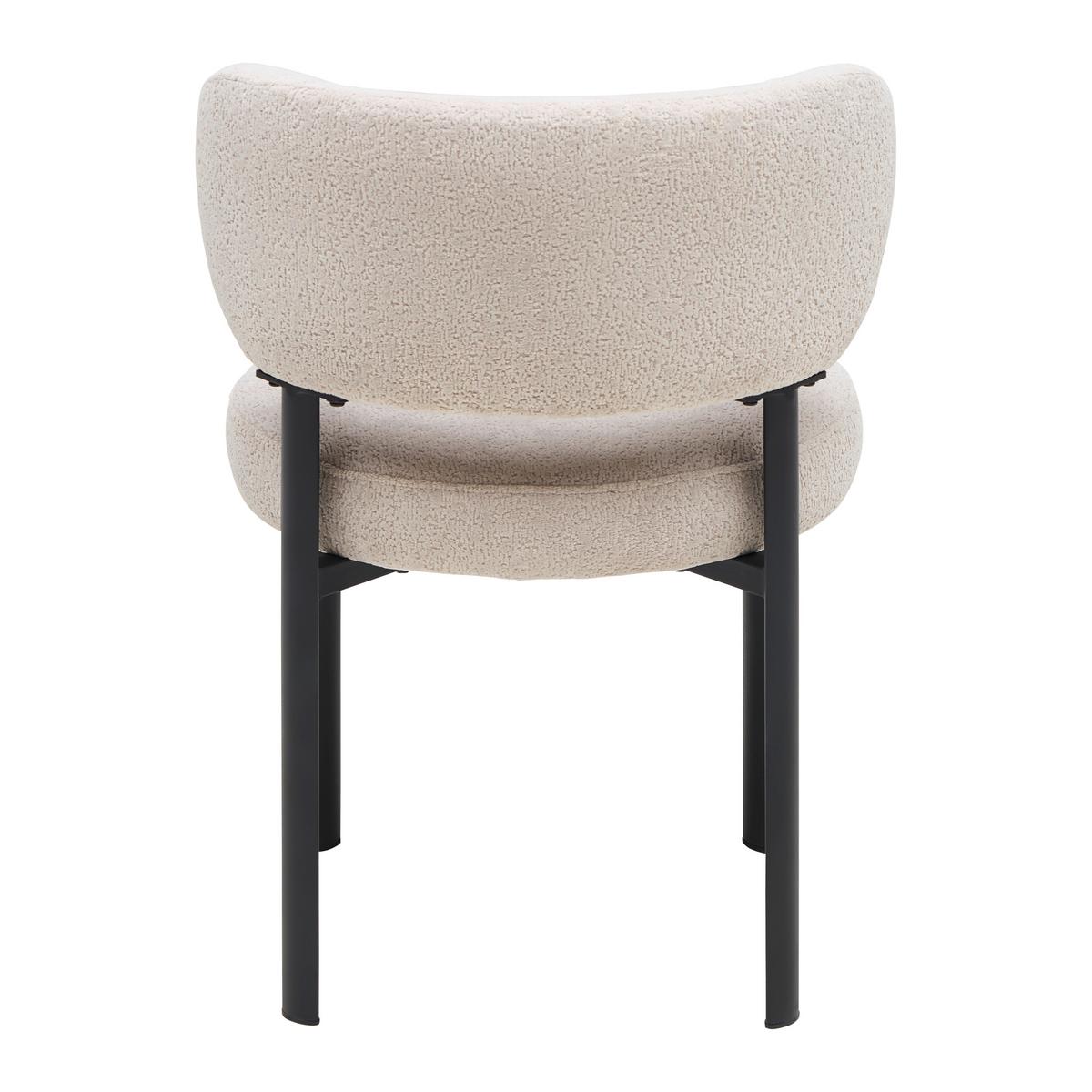 Stuhl Sigi Schwarz/Hellgrau Webstoff - Hellgrau/Schwarz, MODERN, Holz/Textil (54.5/78/59cm) - Mömax