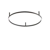 LED-Deckenleuchte Oracle Schwarz max. 38 Watt - Schwarz, Design, Kunststoff/Metall (70/70/7cm) - Ideal Lux