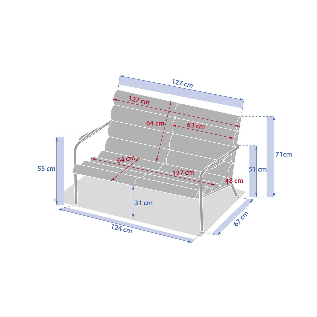 Set grădină Solani - Basics (282/156/71cm)