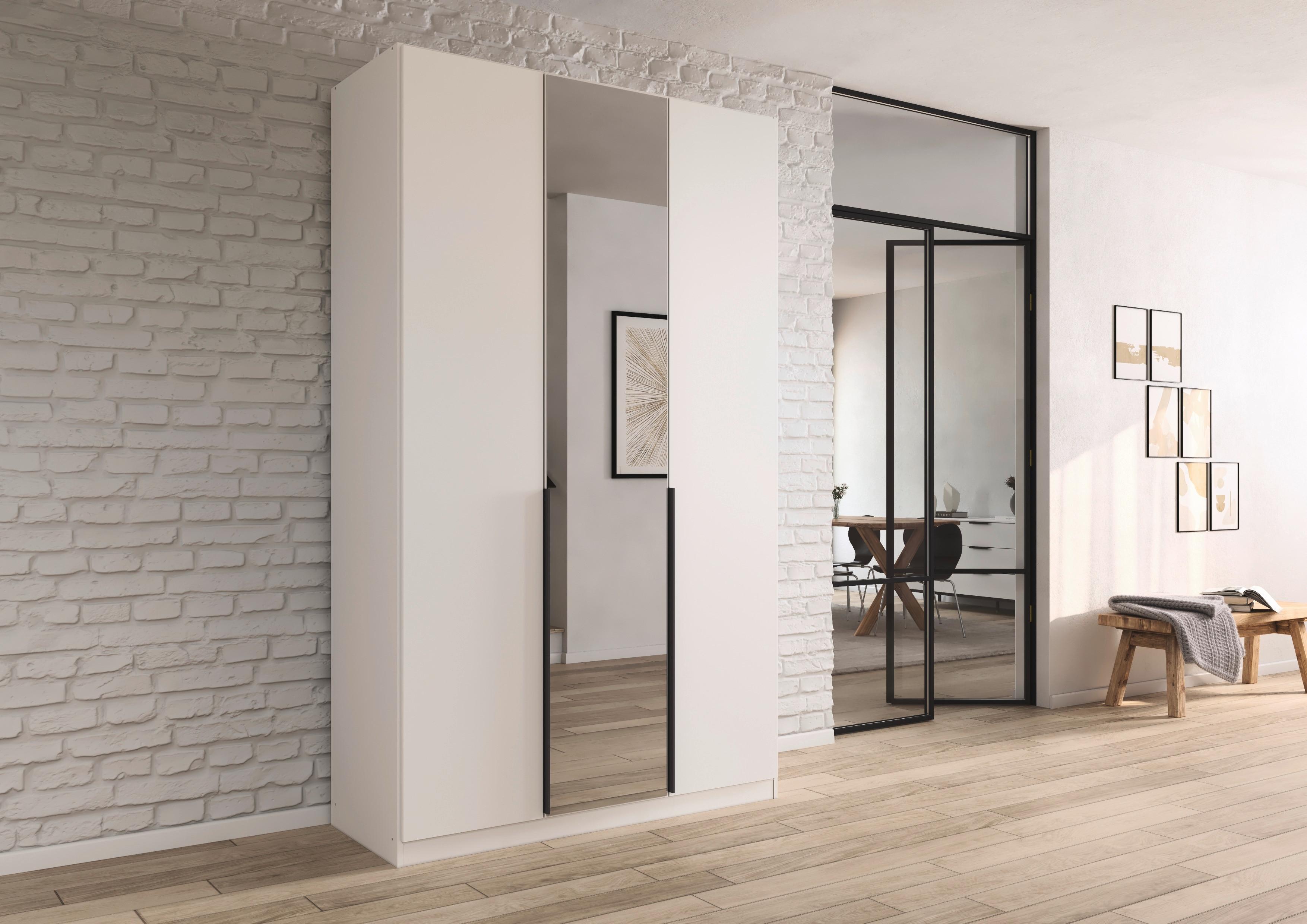 Ormar S Klasičnim Vratima Alabama - bijela/siva, Moderno, drvni materijal/metal (136/229/54cm) - Modern Living