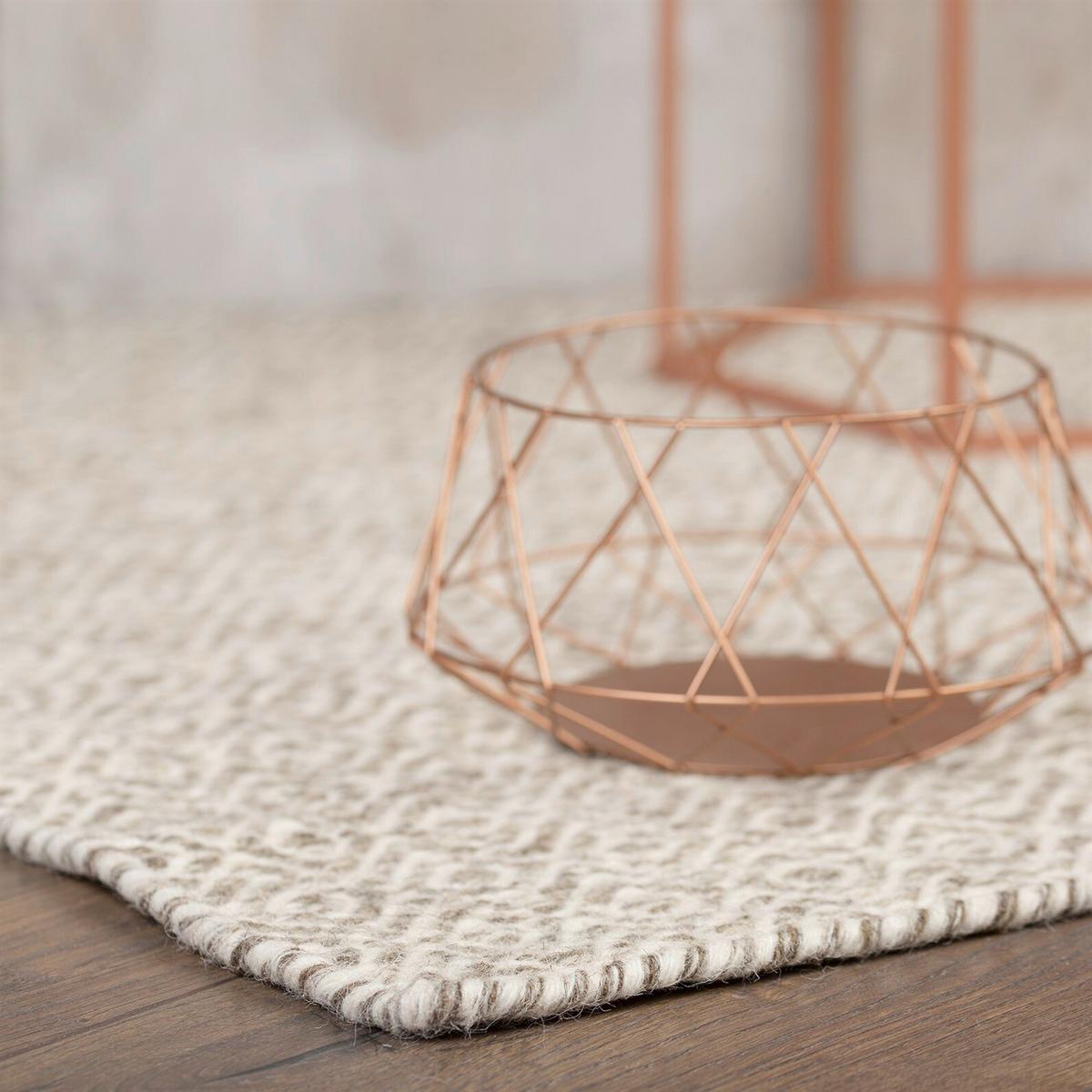 Flachwebeteppich Bombay 344 Taupe 160cm X 230cm - Taupe, Basics, Textil (160/230cm) - Kayoom