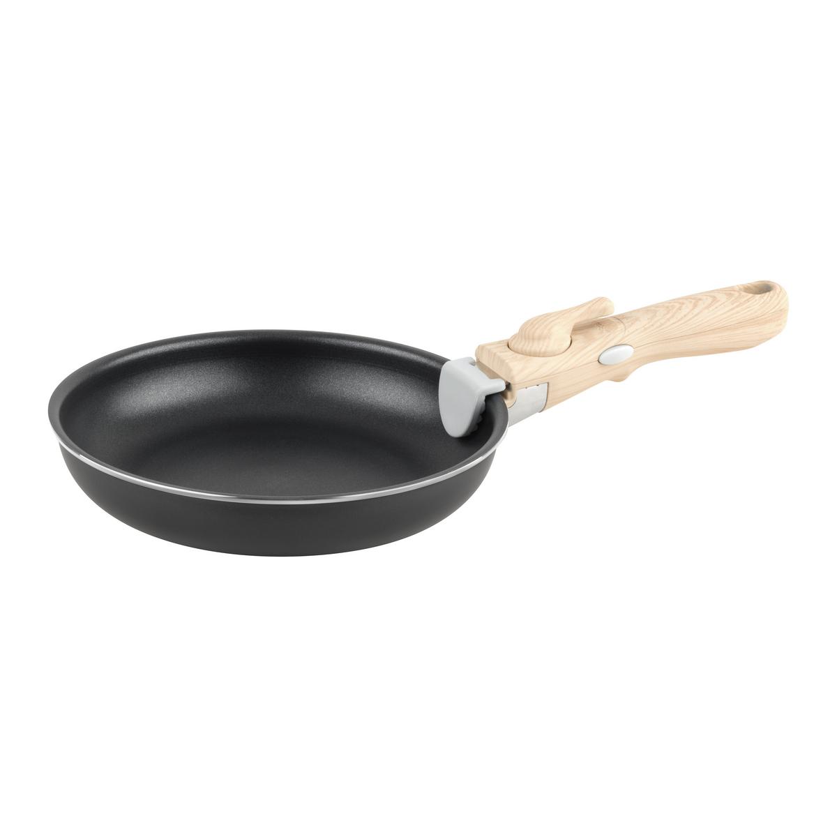 Tigaie pentru prăjit Click&Cook, cca. 20cm - negru, Konventionell, metal (20/4,3cm) - Mömax
