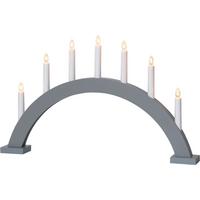 Led-dekoleuchte 230-31 Kerzenständer - Weiss/Grau, Basics, Holz/Kunststoff (57/6/34cm) - Eglo