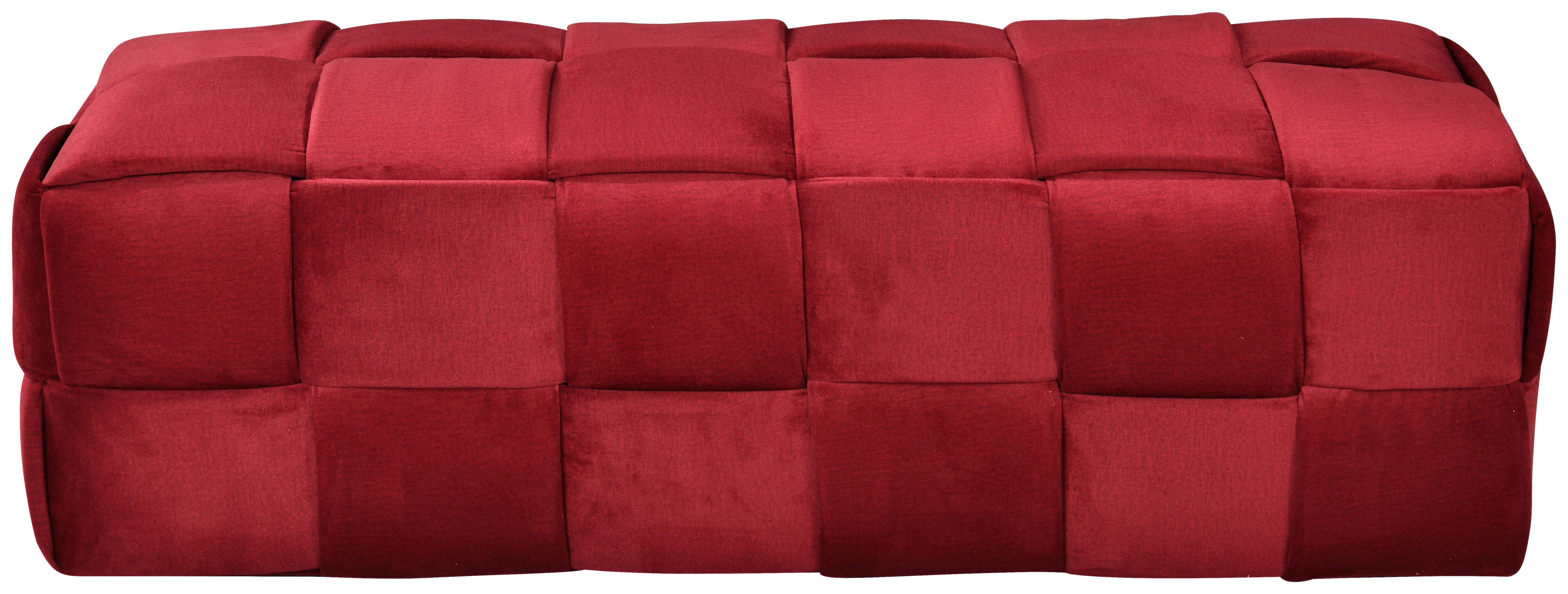 TABURET ELLIOT - roșu burgund, Modern, plastic/lemn (124/41/46cm) - Mömax