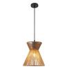 HÄNGLAMPA NATURM - svart/naturfärgad, Klassisk, metall/papper (30/120cm) - Mömax