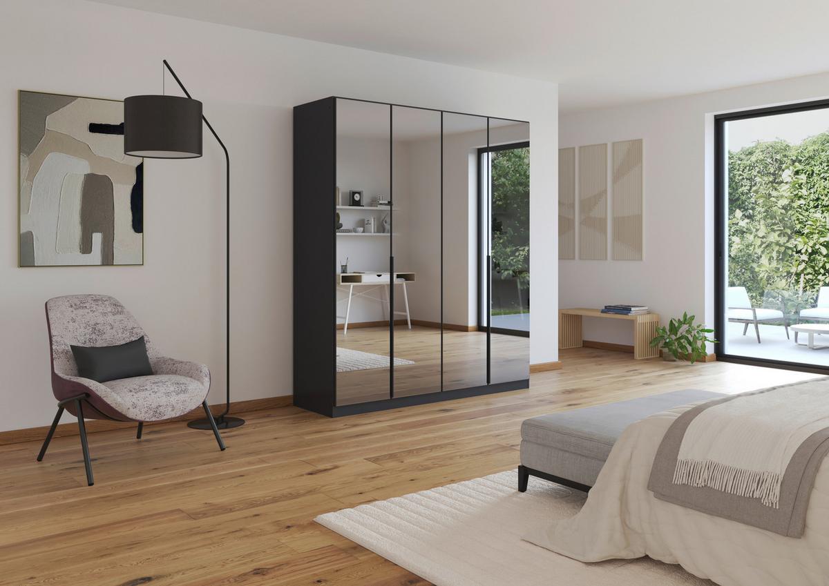 Ormar S Klasičnim Vratima Skyla - siva, Moderno, drvni materijal/metal (181/210/54cm) - Modern Living