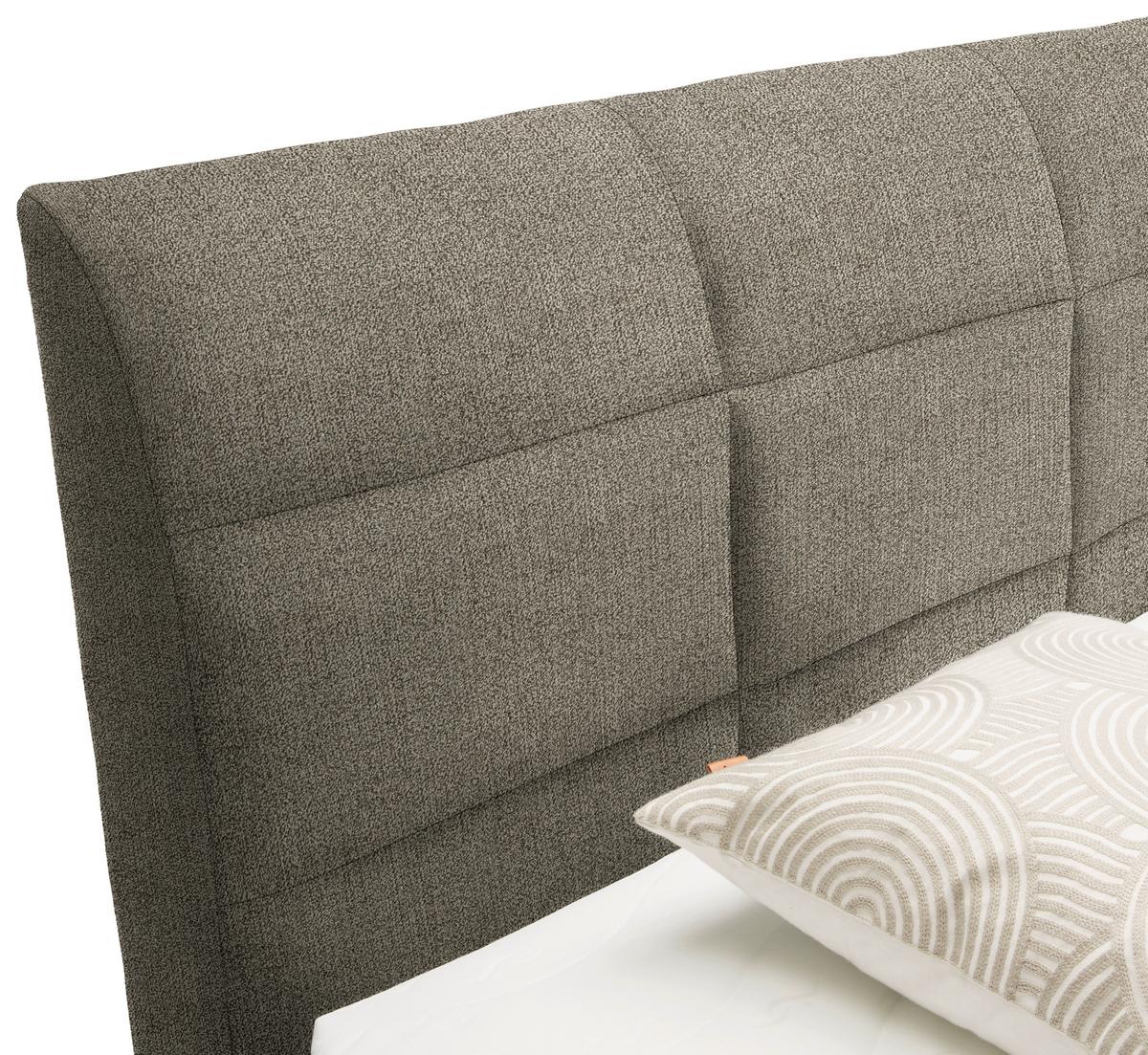 Boxspringbett in Braun ca. 120x200cm - marron, textile (120/200cm) - Mömax