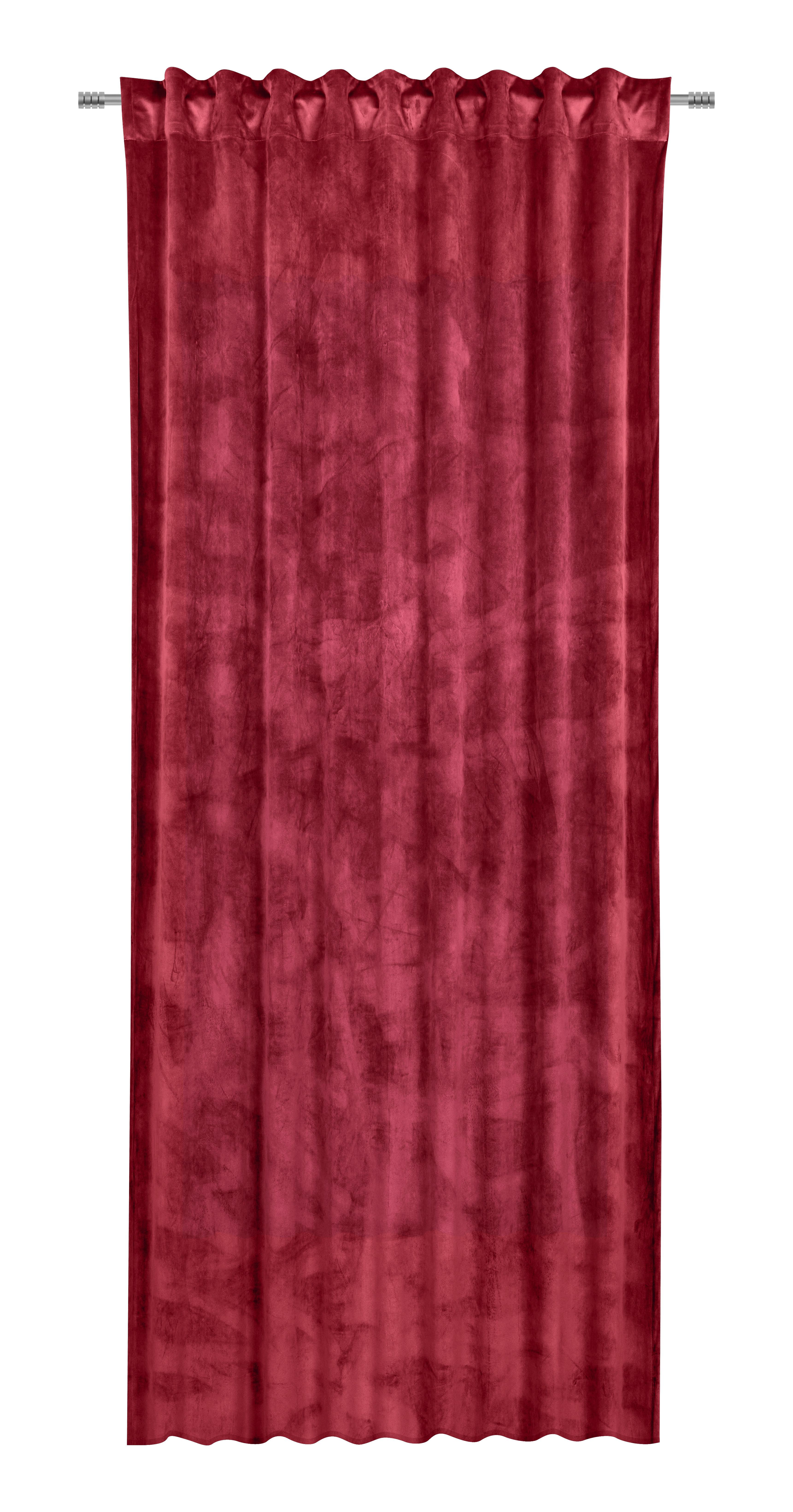Fertigvorhang Viola in Bordeaux ca. 140x245cm - Bordeaux, Konventionell, Textil (140/245cm) - Premium Living