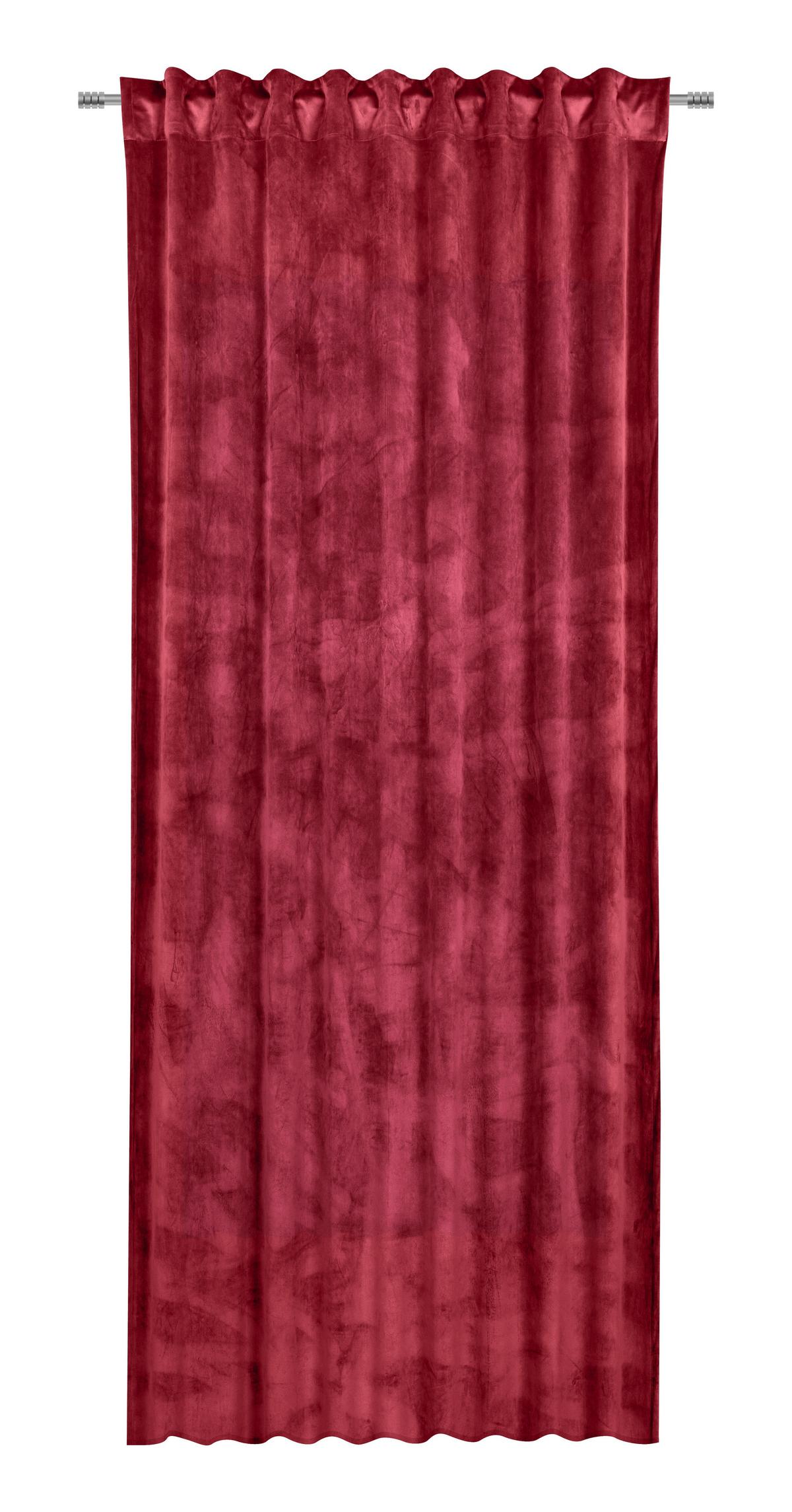 Fertigvorhang Viola in Bordeaux ca. 140x245cm - Bordeaux, Konventionell, Textil (140/245cm) - Premium Living