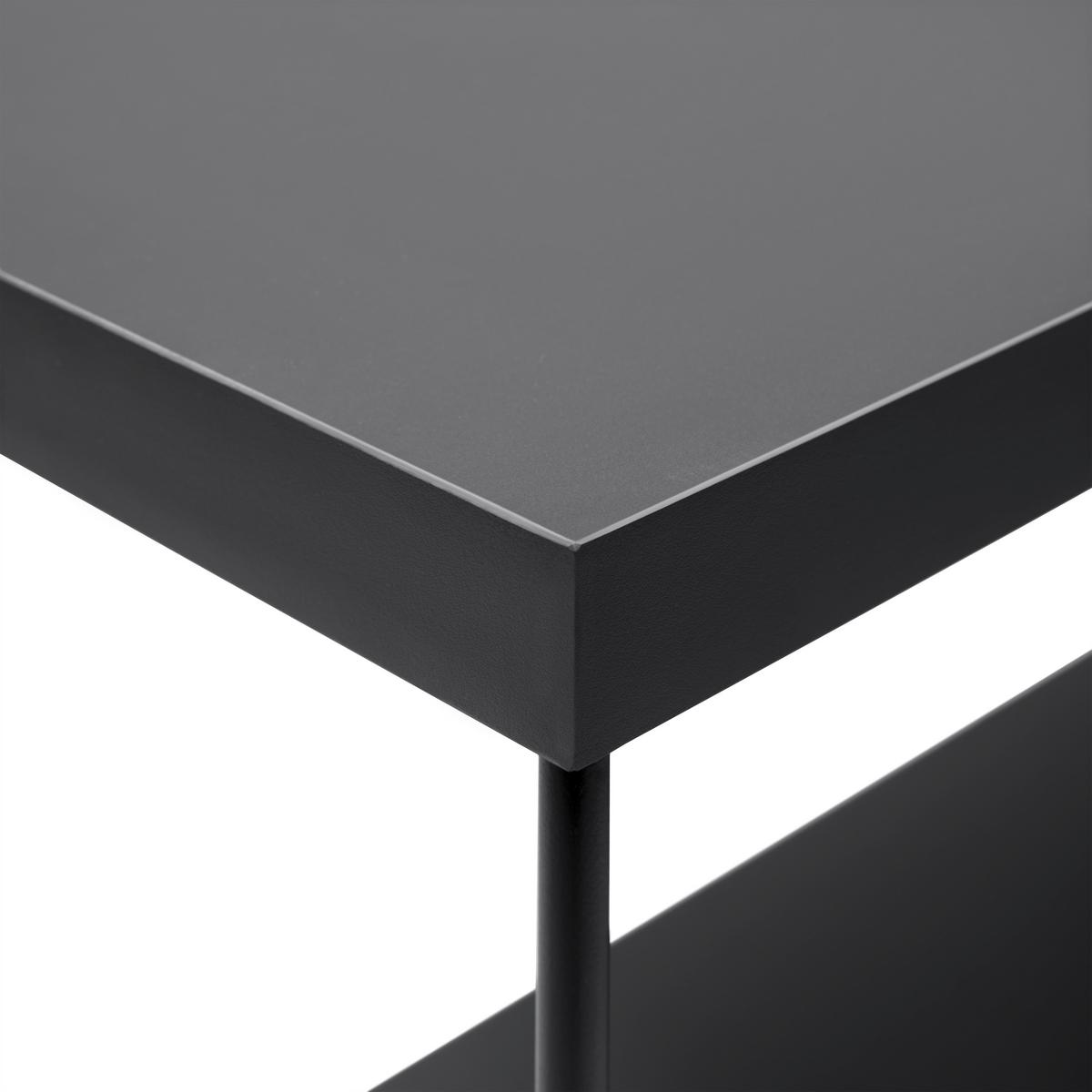 Regal Pinnar - Dunkelgrau, Modern, Holzwerkstoff/Metall (66/136,5/33cm) - Mömax