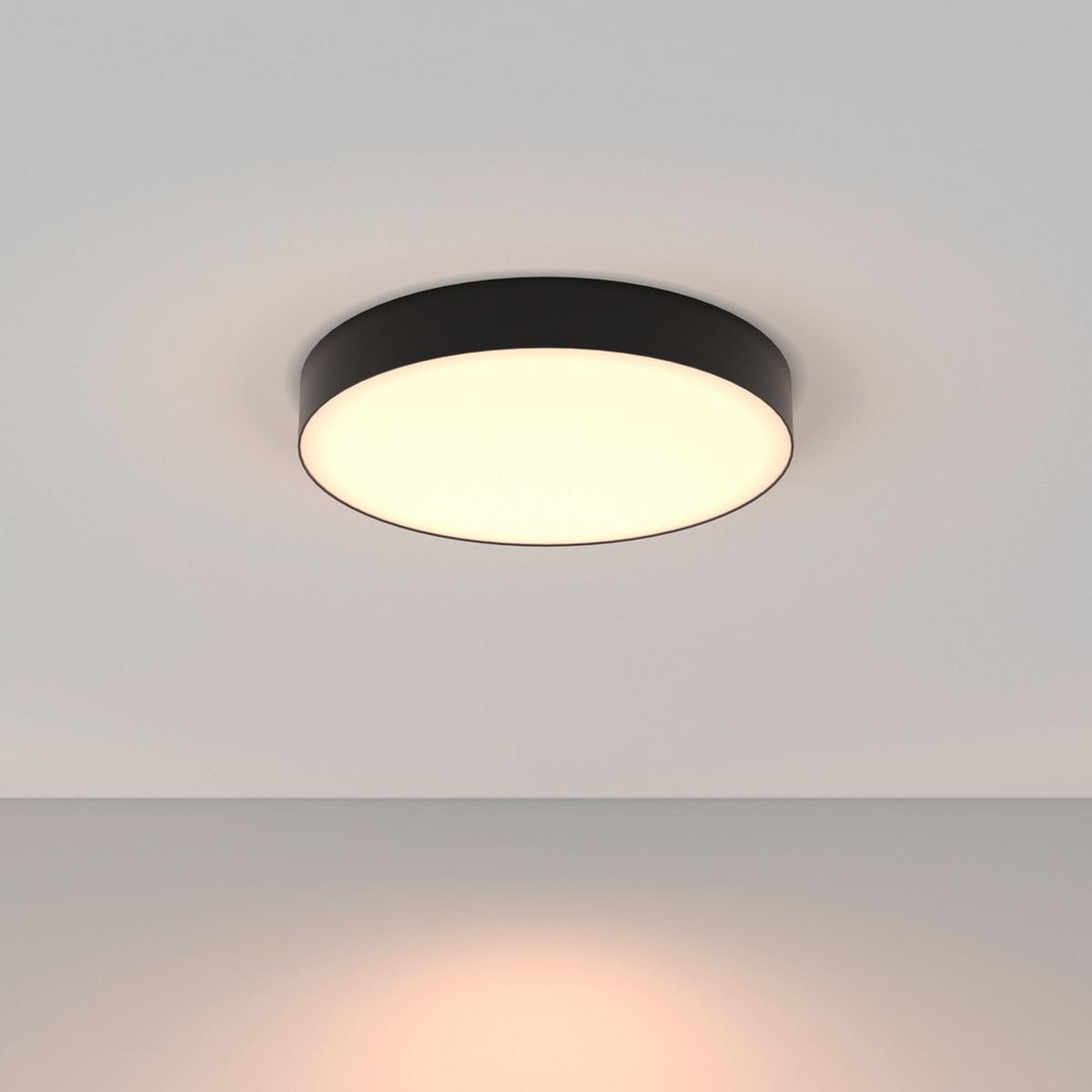 DECKENLEUCHTE ZON - Schwarz, Modern, Metall (40/6cm) - MAYTONI