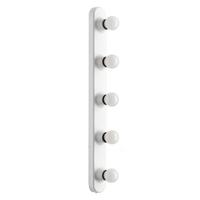 Spiegelleuchte Hollywood Weiß max. 6 Watt - Weiß, KONVENTIONELL, Kunststoff (5/5/60cm)