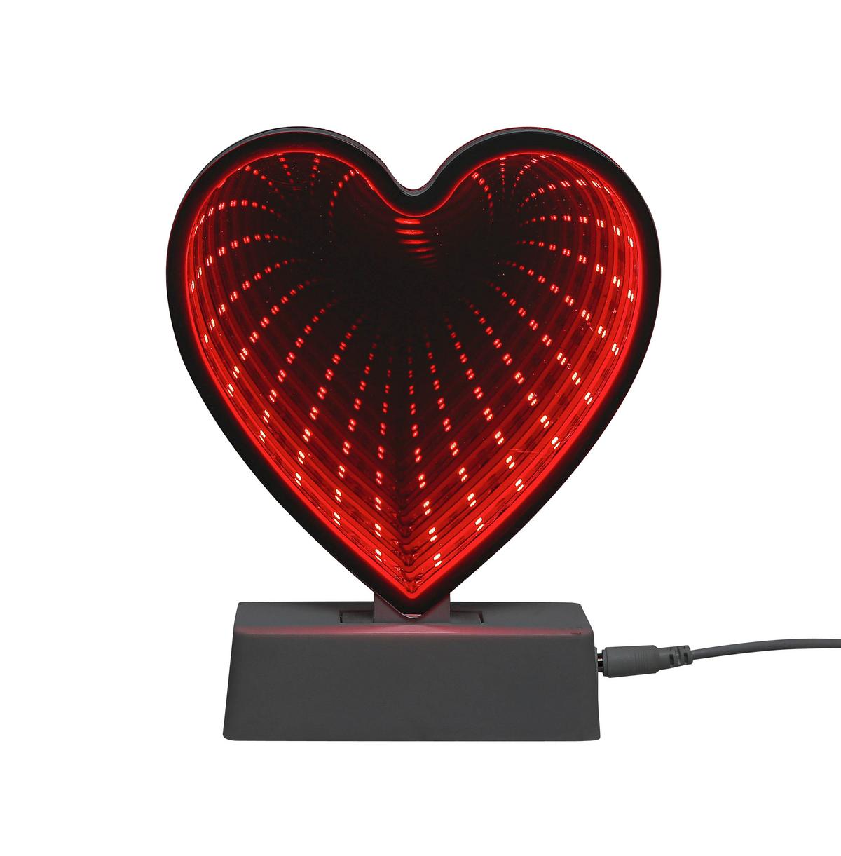 Led Díszlámpa Heartim - áttetsző/fehér, Konventionell, műanyag (4,6/14,5/17,9cm) - Mömax