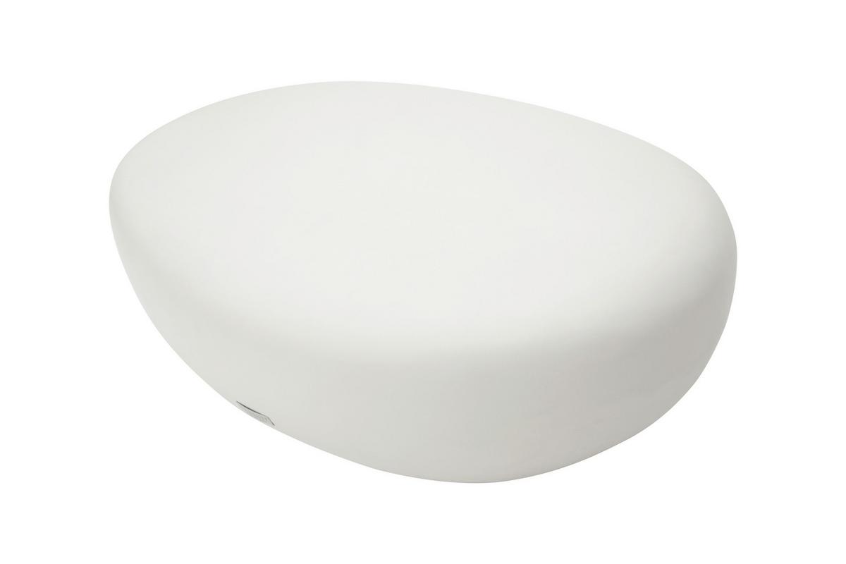 Loungetisch Hawaii Faserbeton Weiß - Weiß, KONVENTIONELL, Stein (99/71/32cm) - Gardenson