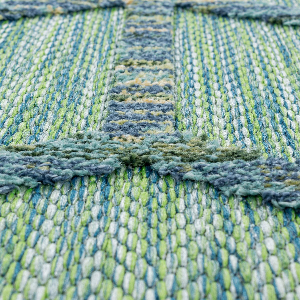 Flachwebeteppich Bahama Grün ca. 80x250cm - Grün, Design, Textil (80/250cm) - Novel