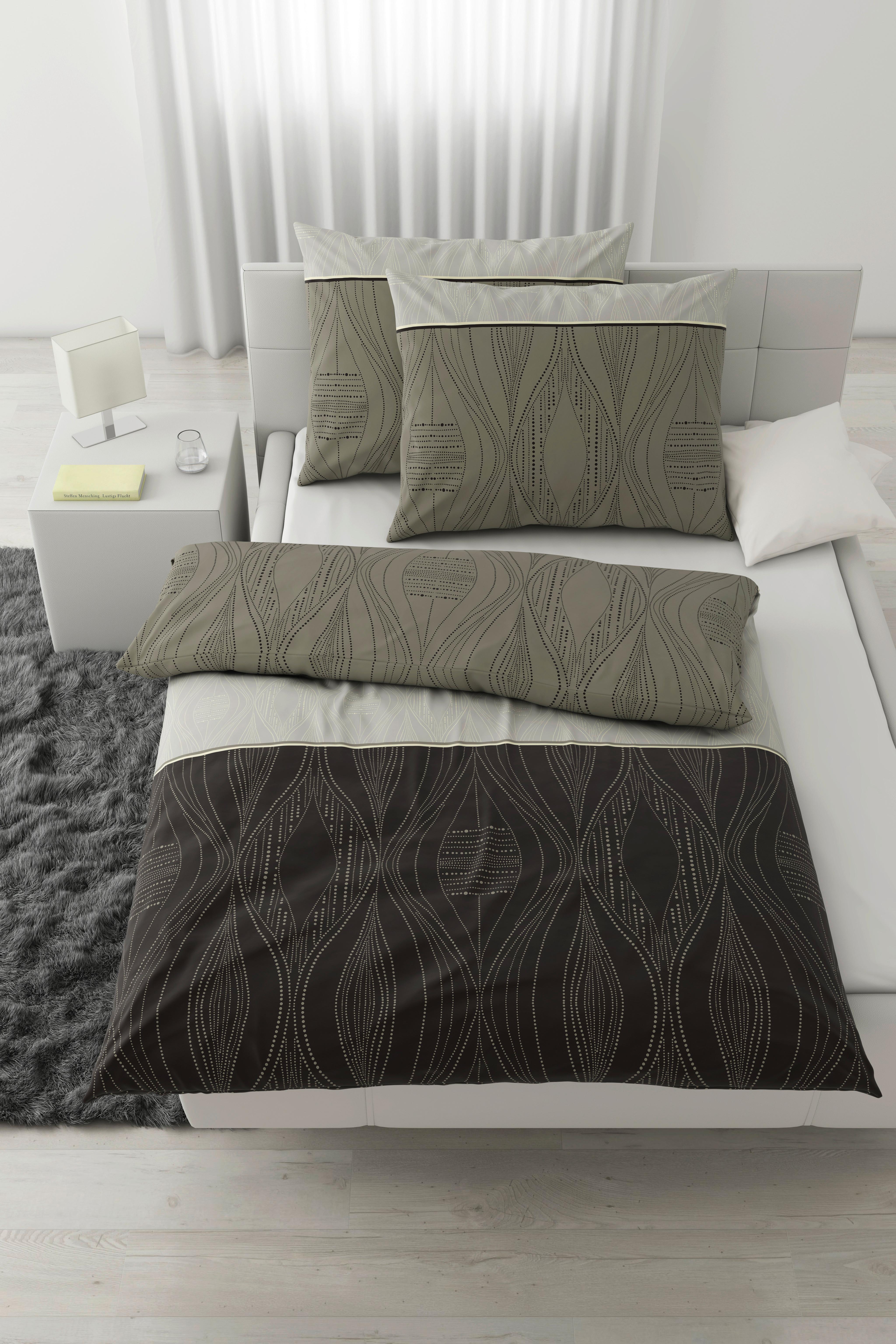 Bettwäsche Erik XXL Grau ca. 200x220cm - Grau, KONVENTIONELL, Textil (200/220cm) - Modern Living