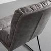 STOL KONA - grå/svart, Modern, metall/trä (48/90/65cm) - Bessagi Home