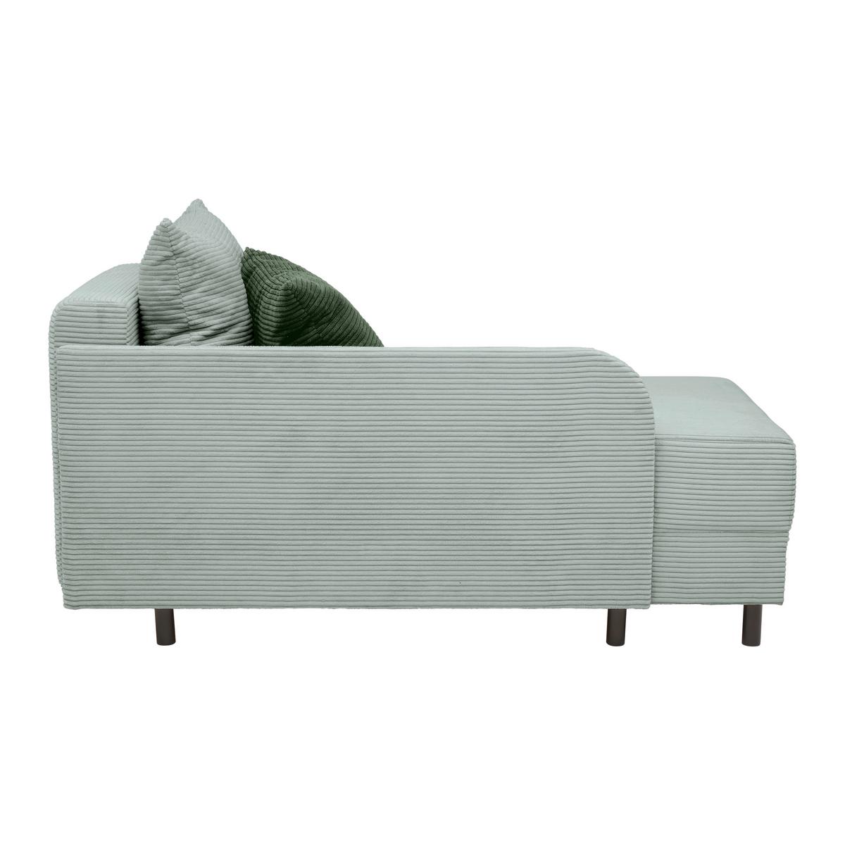 Liege Nova Grau - Schwarz/Grau, MODERN, Holz/Textil (145/62/85cm) - Mömax