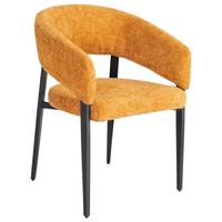 Stolica S Rukonaslonima Astra - curry žuta/crna, Moderno, metal/tekstil (59,5/83/58,5cm) - Premium Living