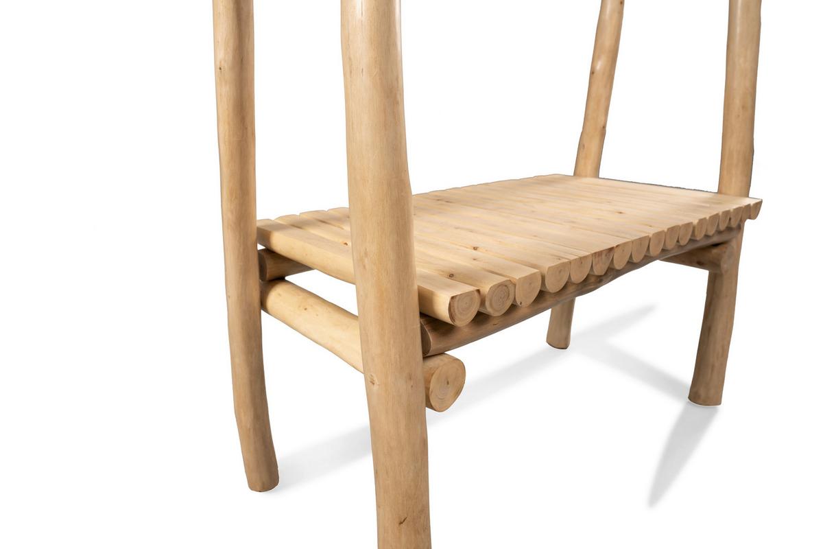 Garderobe Samuel 4 Eukalyptusholzfarben - Eukalyptusholzfarben, Modern, Holz (80/160/40cm) - Mömax