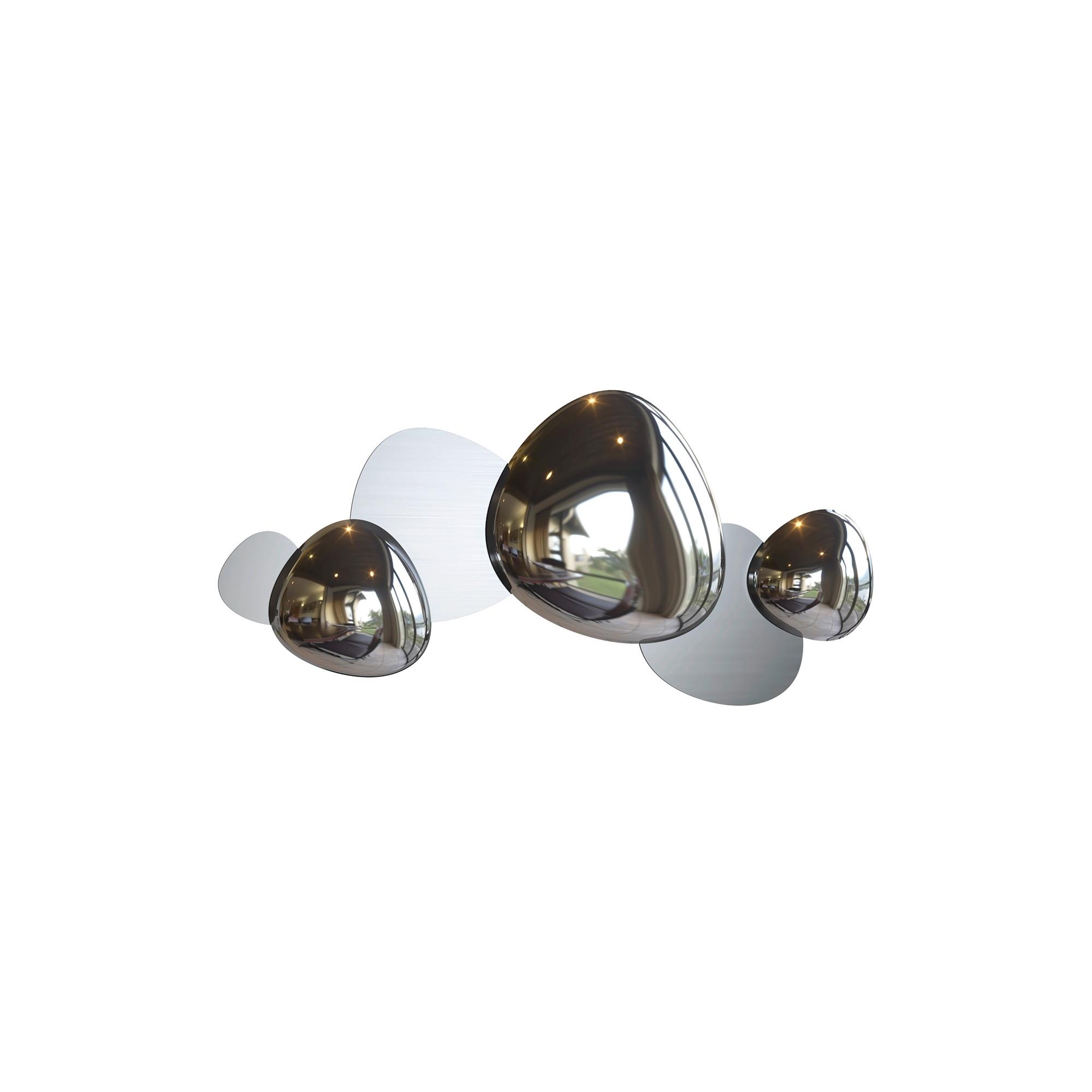 WANDLEUCHTE JACK-STONE - Nickelfarben, Trend, Metall (37,1/79/7,4cm) - MAYTONI