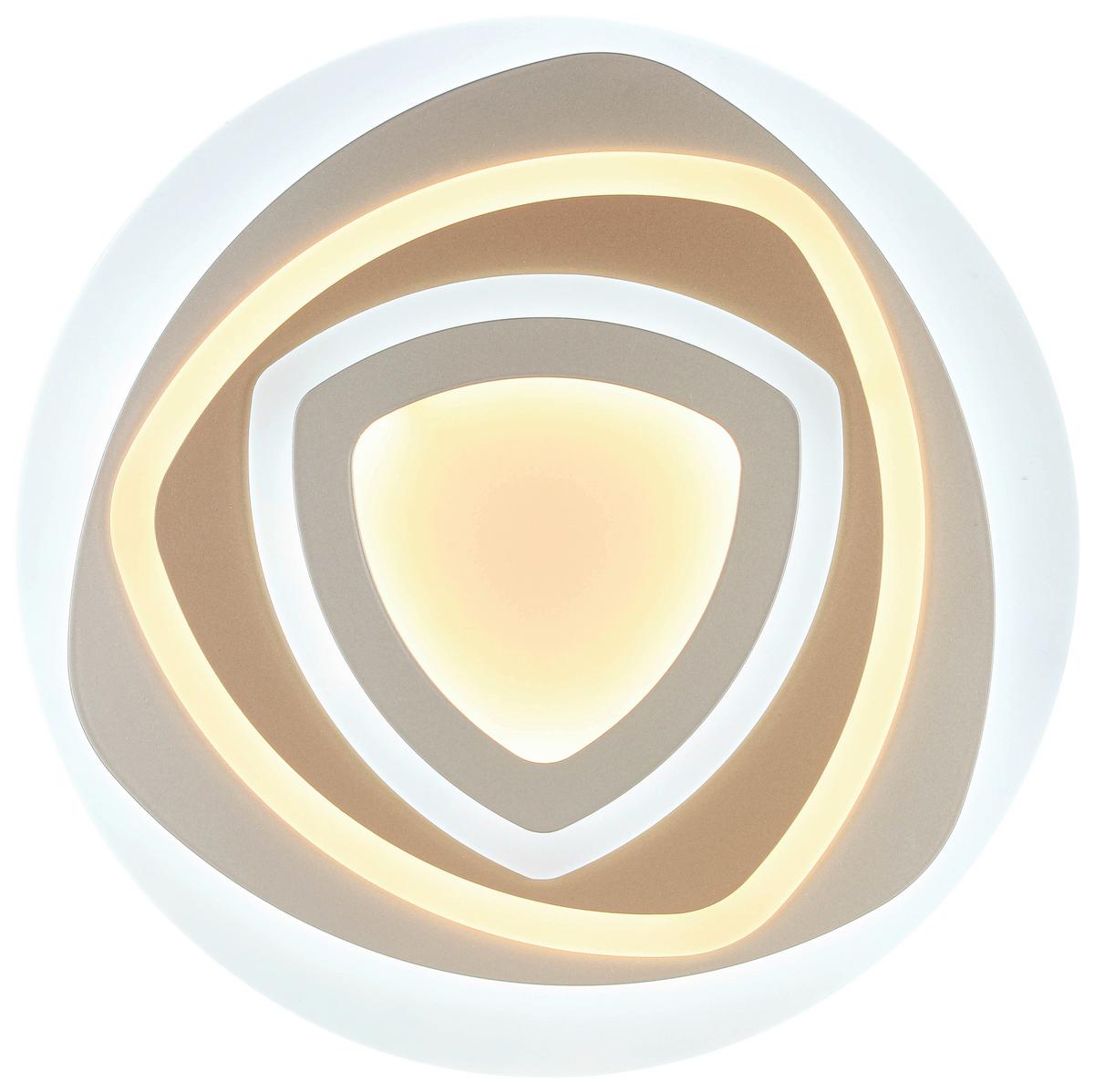 LAMPA SUFITOWA ELLA - biały/cappuccino, Trend, tworzywo sztuczne/metal (50/6cm) - Novel