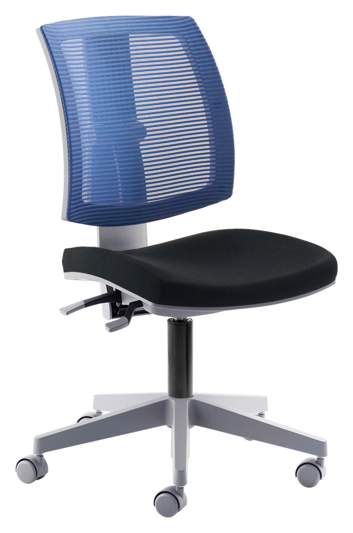 Drehstuhl My Flexo Blau/Schwarz - Blau/Schwarz, MODERN, Kunststoff/Textil (59/90/65cm) - MID.YOU