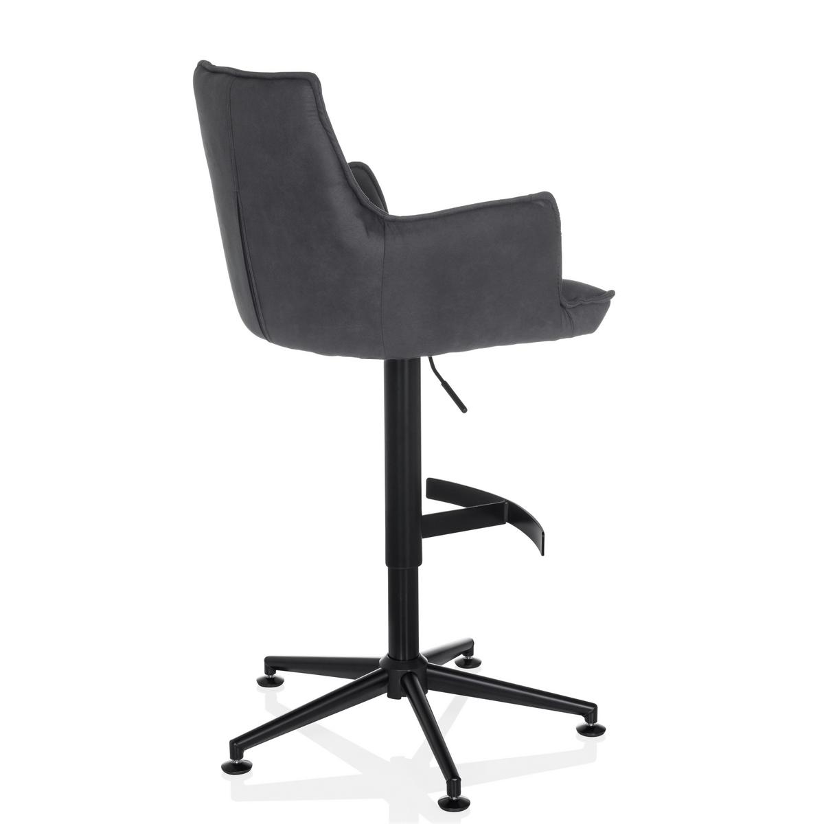 Barski Stol Solao Life High, Antracit - črna/antracit, Moderno, kovina/umetna masa (55/93/56cm) - MID.YOU