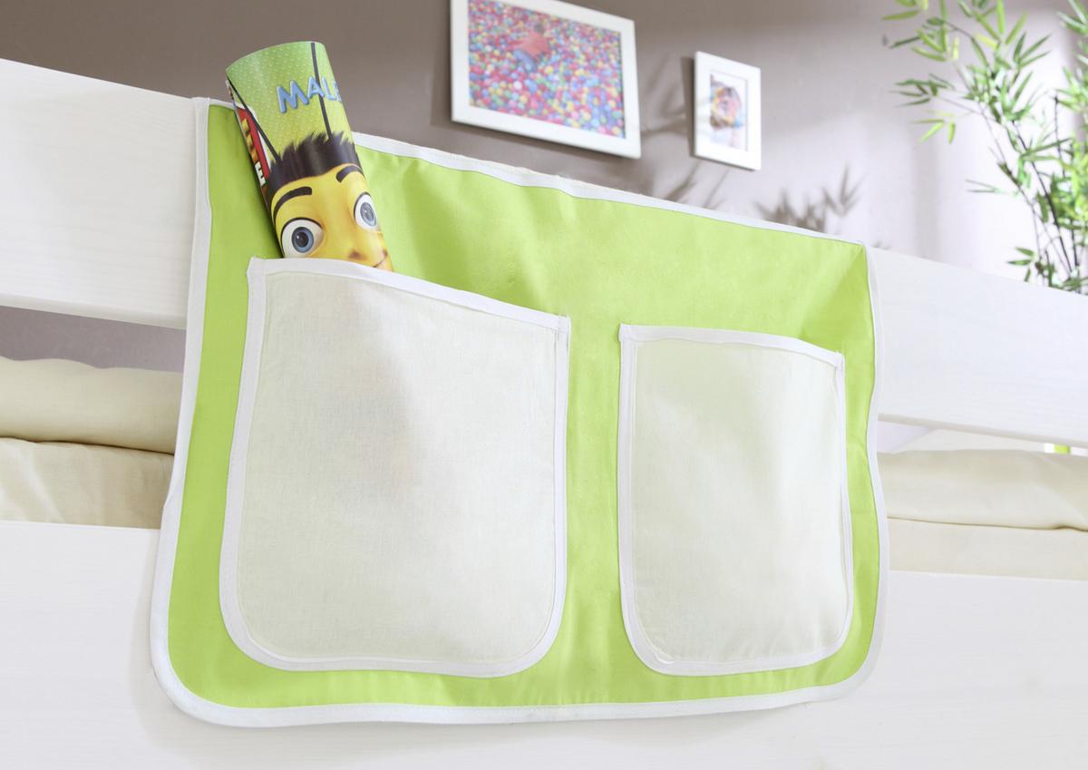 Žep Za Posteljo Leni - zelena/bež, Konvencionalno, tekstil (56/32/2cm) - MID.YOU