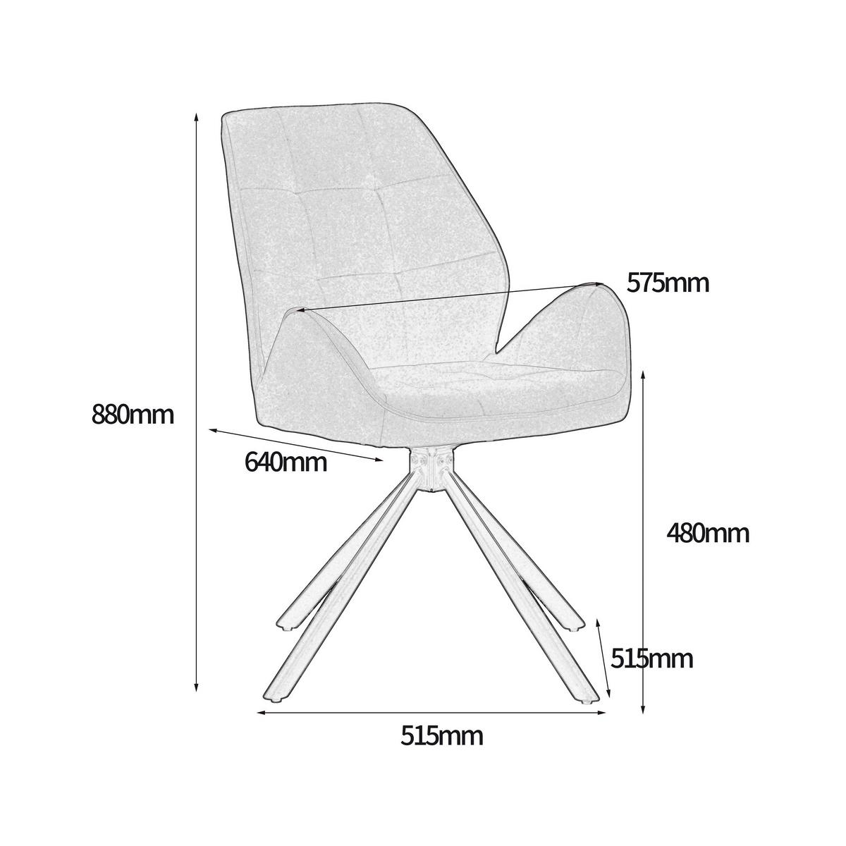 KRZESŁO Z PODŁOKIETNIKAMI PISA - niebieski/czarny, Modern, metal/tkanina (60/91/62cm) - MID.YOU