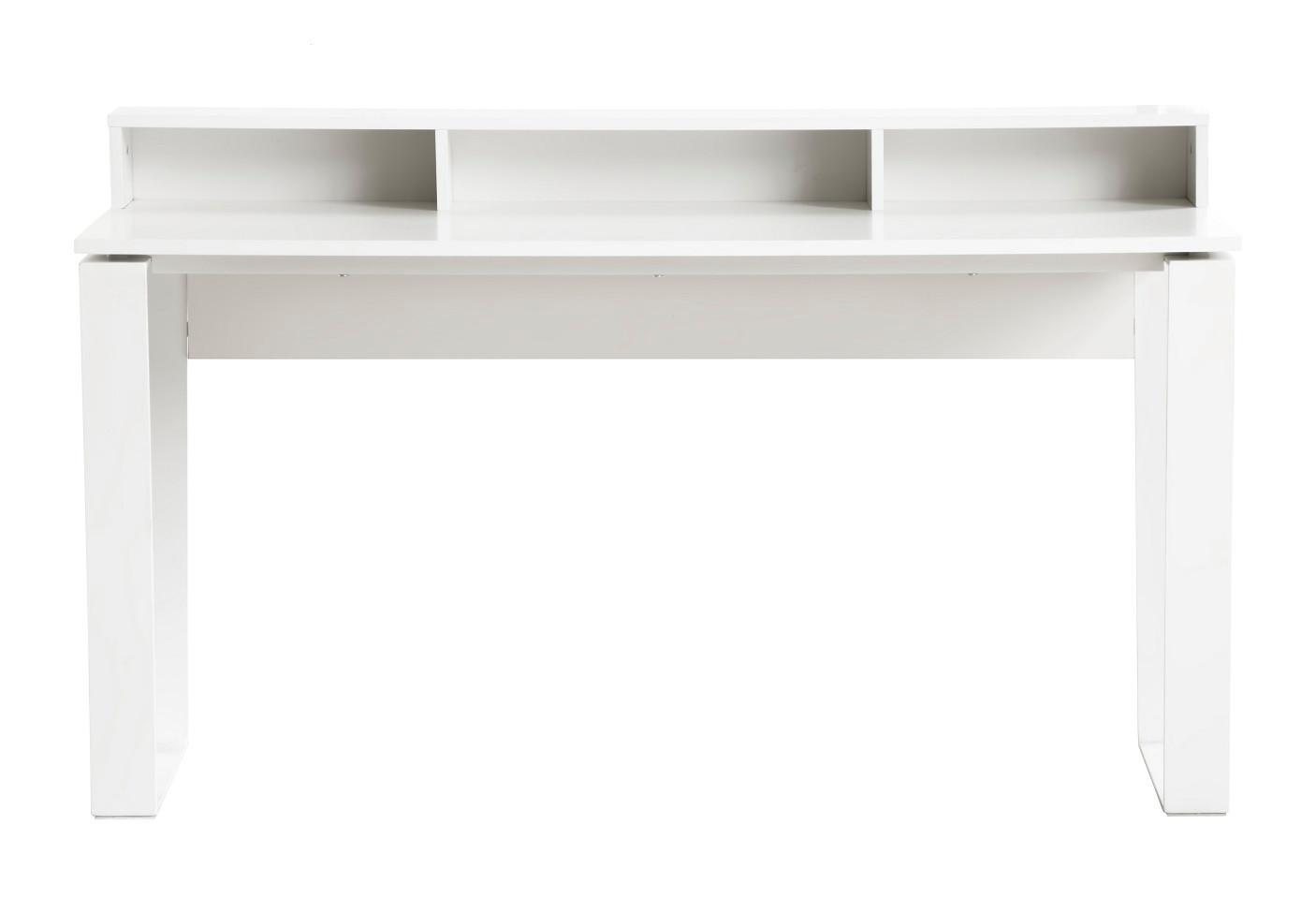 Gamingtisch Check in Weiß - Weiß, MODERN, Holzwerkstoff/Metall (140/85/60cm) - Mömax