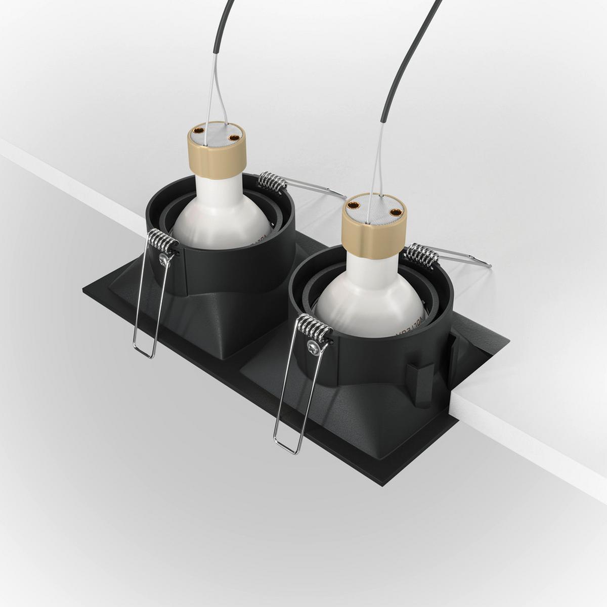 DECKENLEUCHTE DOT - Schwarz, Modern, Metall (17,3/9/4,2cm) - MAYTONI