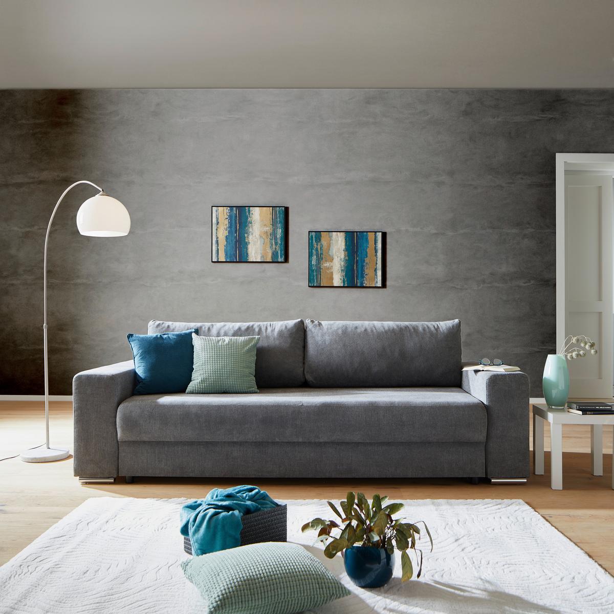 Sofa Garcia - siva, Moderno, tekstil/plastika (250/84/105cm) - Mömax