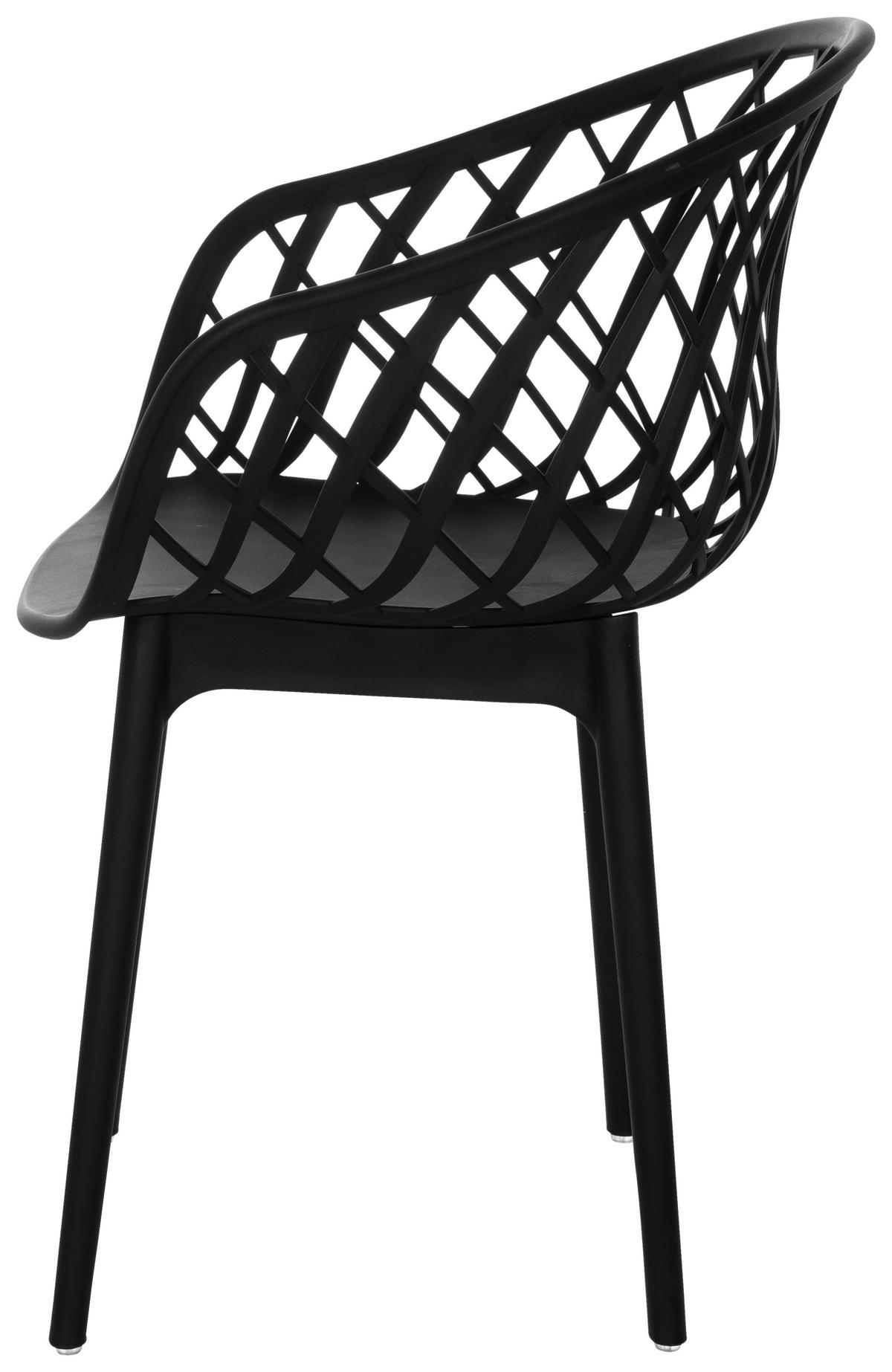 Konferenčni Stol Begio B, Črna - črna, Basics, umetna masa (57/76/53cm) - MID.YOU