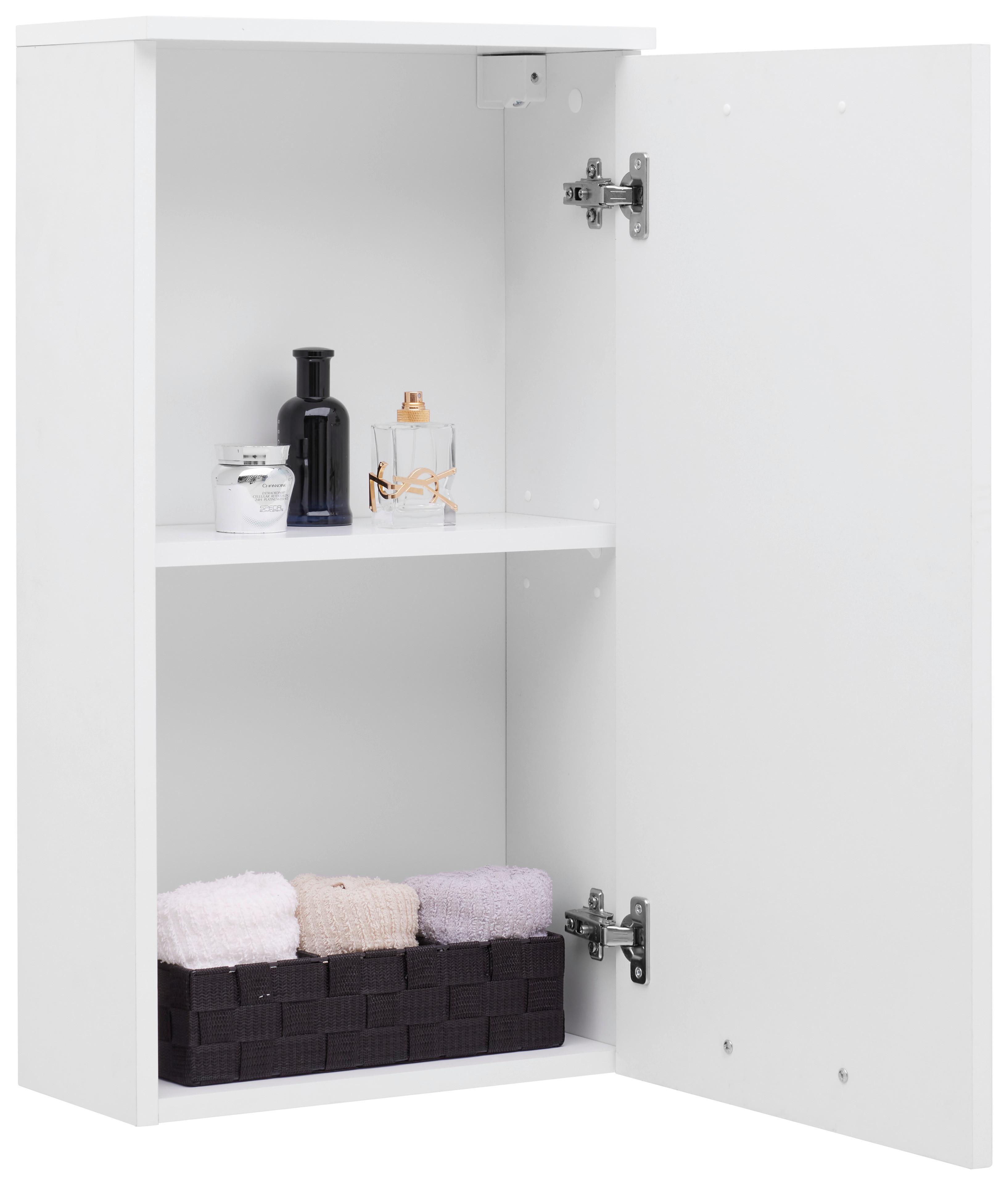 Viseći Element Fresh - bijela/boje kroma, Konvencionalno, drvni materijal/metal (40/75/20cm) - Modern Living