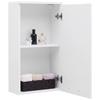 Viseći Element Fresh - bijela/boje kroma, Konvencionalno, drvni materijal/metal (40/75/20cm) - Modern Living