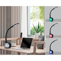 LED-Schreibtischleuchte Nihat 1 max. 6 Watt - Transparent/Schwarz, Modern, Kunststoff/Metall (max 30/13,5/max 53cm) - Mömax