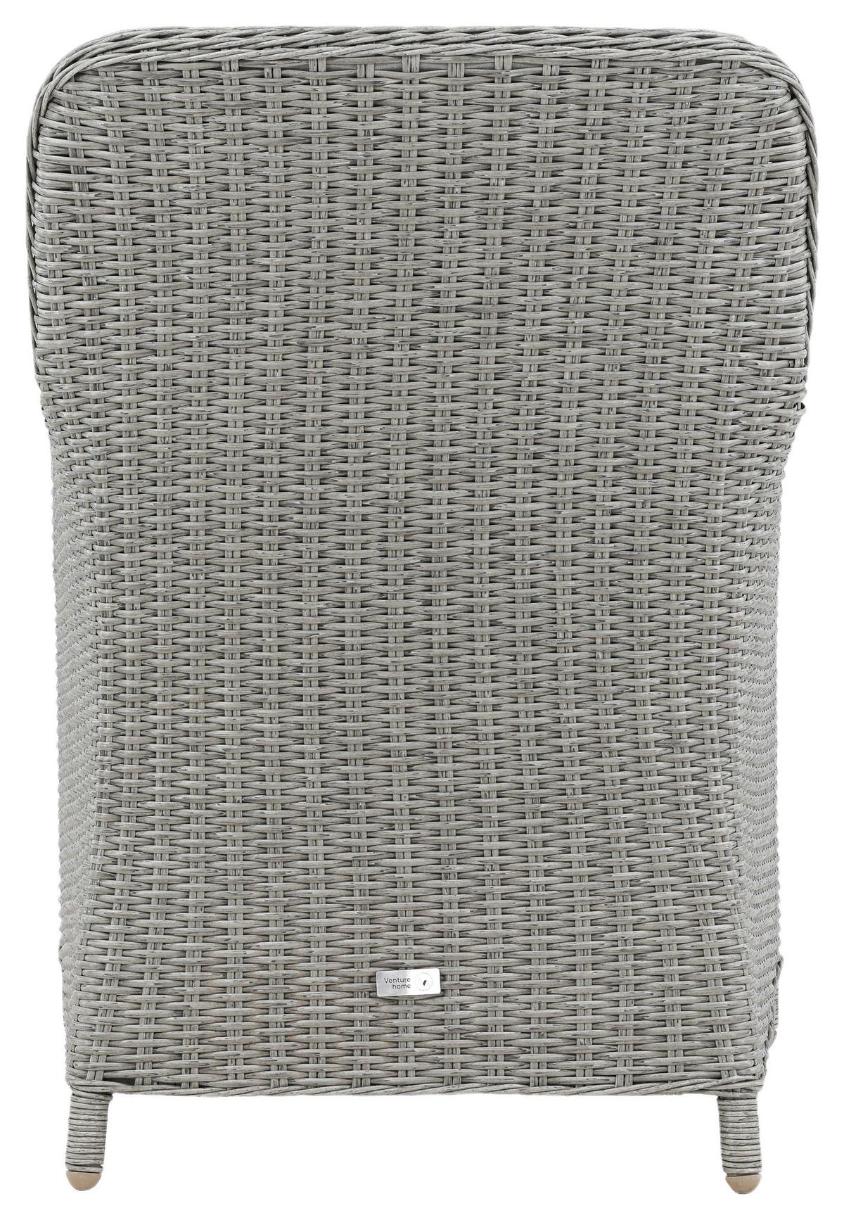 GARTENSTUHL-SET WEMBLEY - Grau, KONVENTIONELL, Kunststoff/Textil (62/94,5/65cm) - Gardenson