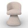 ARMLEHNSTUHL MAYLEA - Creme, MODERN, Holz/Textil (61/60,5/81cm) - Bessagi Home