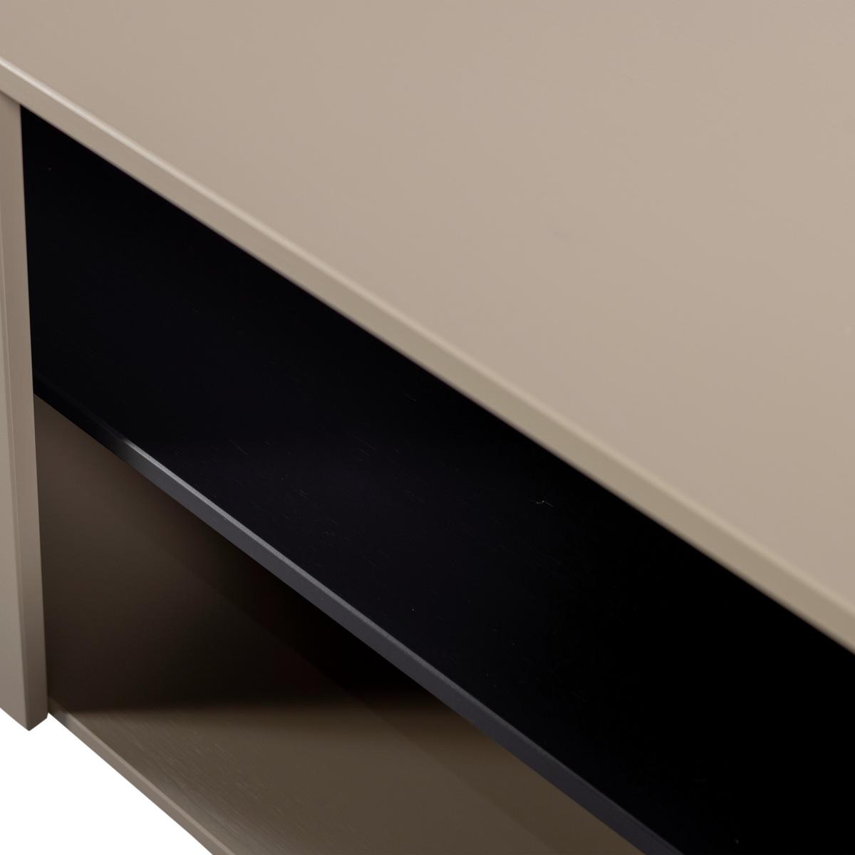 LOWBOARD Gunnar Schlammfarben B: 154cm - Schlammfarben, Design, Holz/Metall (154/56/44cm) - Livetastic