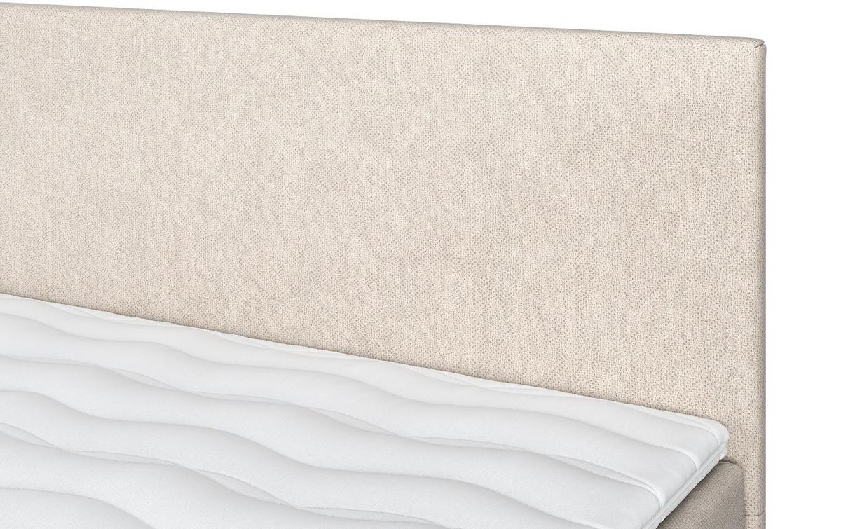 Box Ágy Andorra Bxb - bézs/bükkszínű, Modern, faalapú anyag/textil (160/200cm)