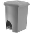 Treteimer Treteimer in Grau ca. 16l - Schwarz/Graphitfarben, Kunststoff (31,9/30,2/38cm) - MÖMAX modern living