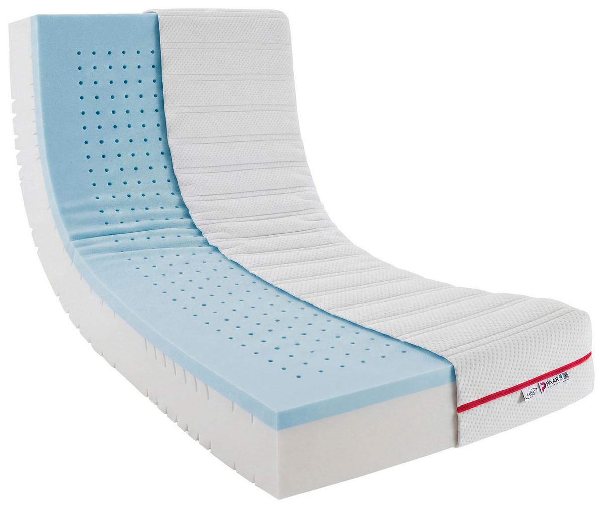 Kaltschaummatratze La Pur Eco H3+H4 ca. 160x200cm - Weiß, Textil (160/200cm) - Nadana