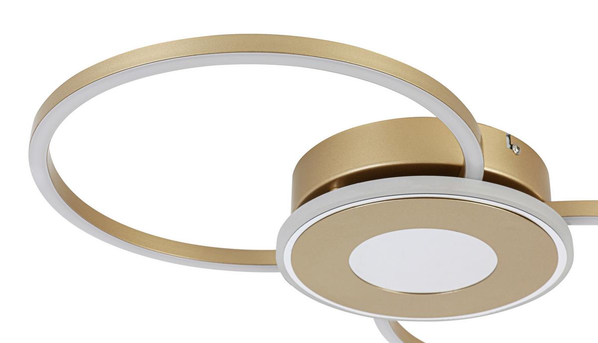 Stropna Led-svetilka Alexander - barve kroma/barve kapučina, Moderno, kovina/umetna masa (28,5/57,5/6cm) - Mömax