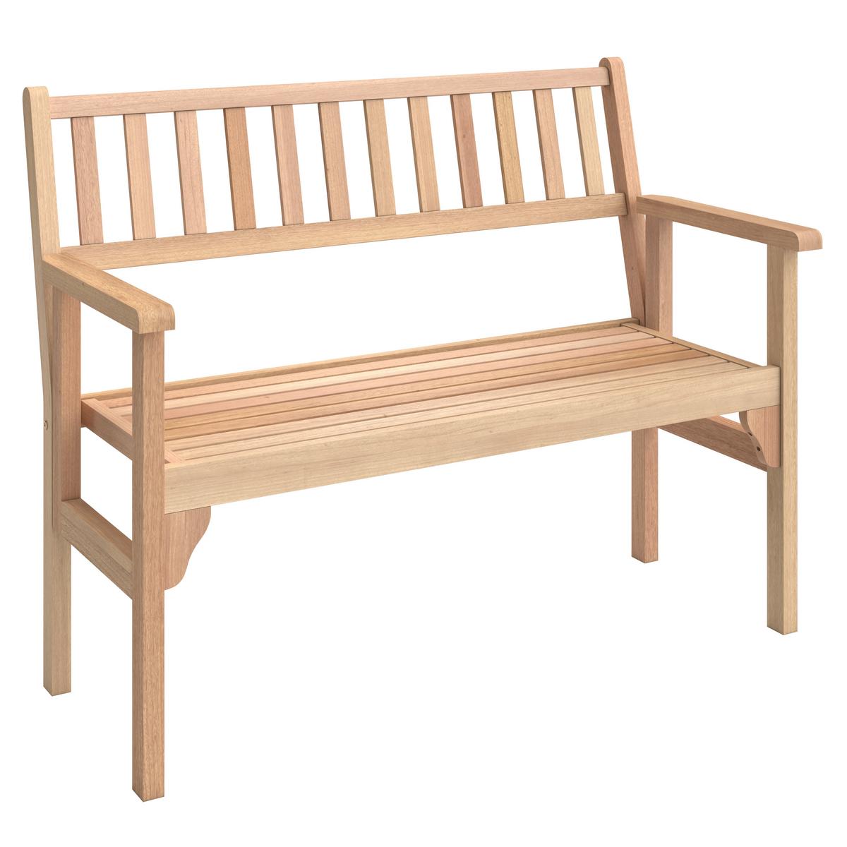 Gartenbank Hilda in Teakfarben - Teakfarben, Natur, Holz (120/89/55cm) - Mömax